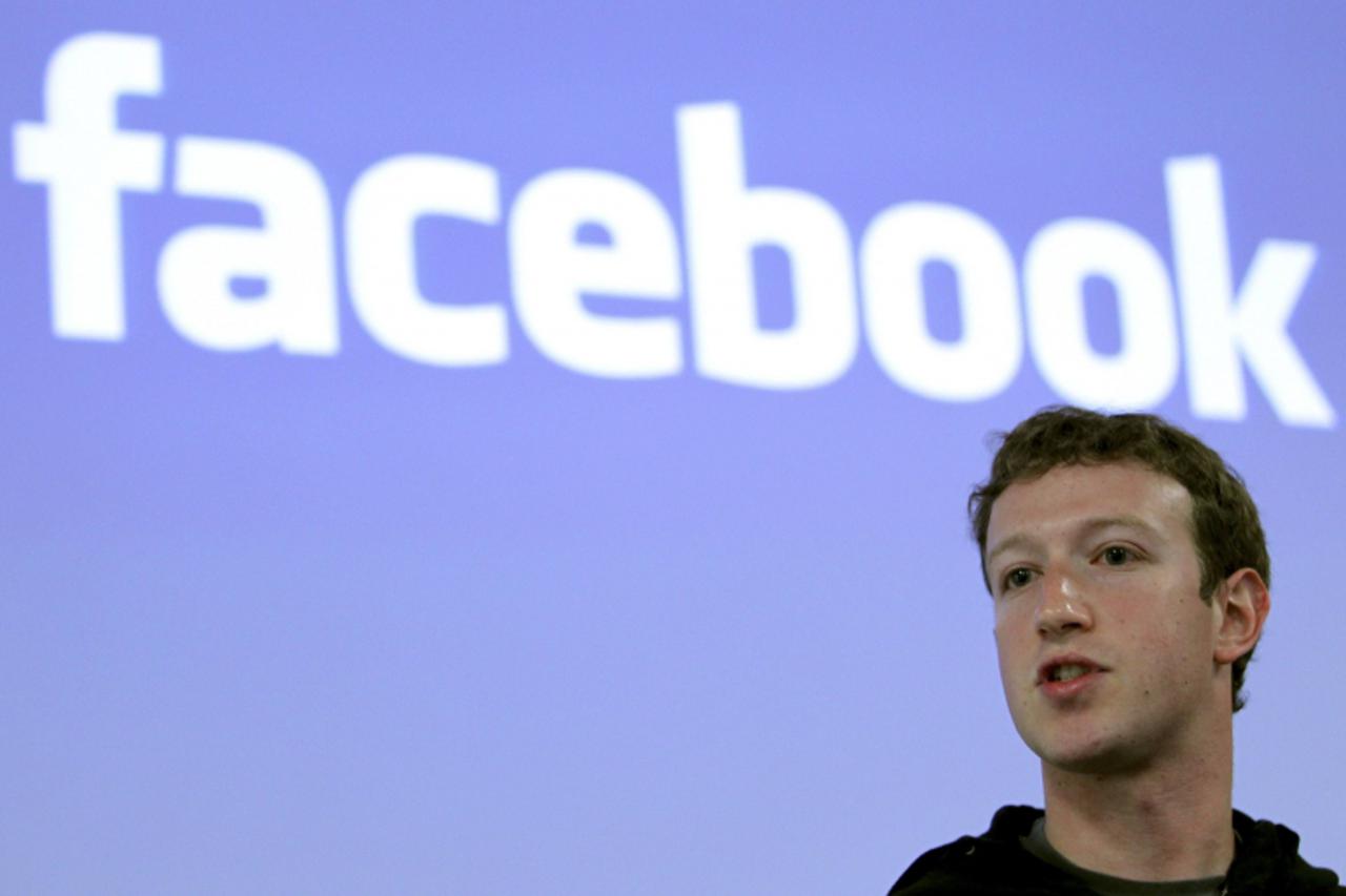 \'Facebook CEO Mark Zuckerberg speaks during a news conference at Facebook headquarters in Palo Alto, California in this May 26, 2010 file photo. Facebook is preparing to file for an initial public of