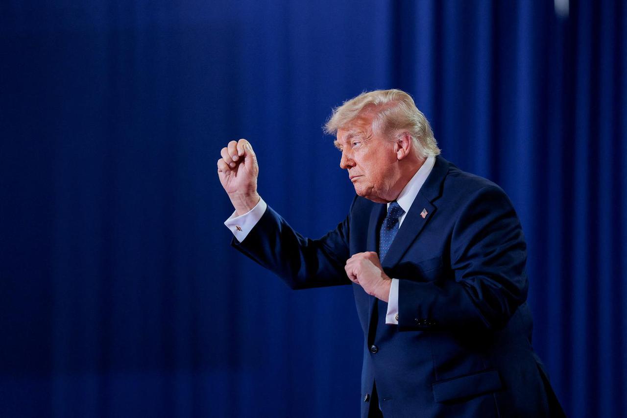 U.S. President Trump visits Suffern, New York