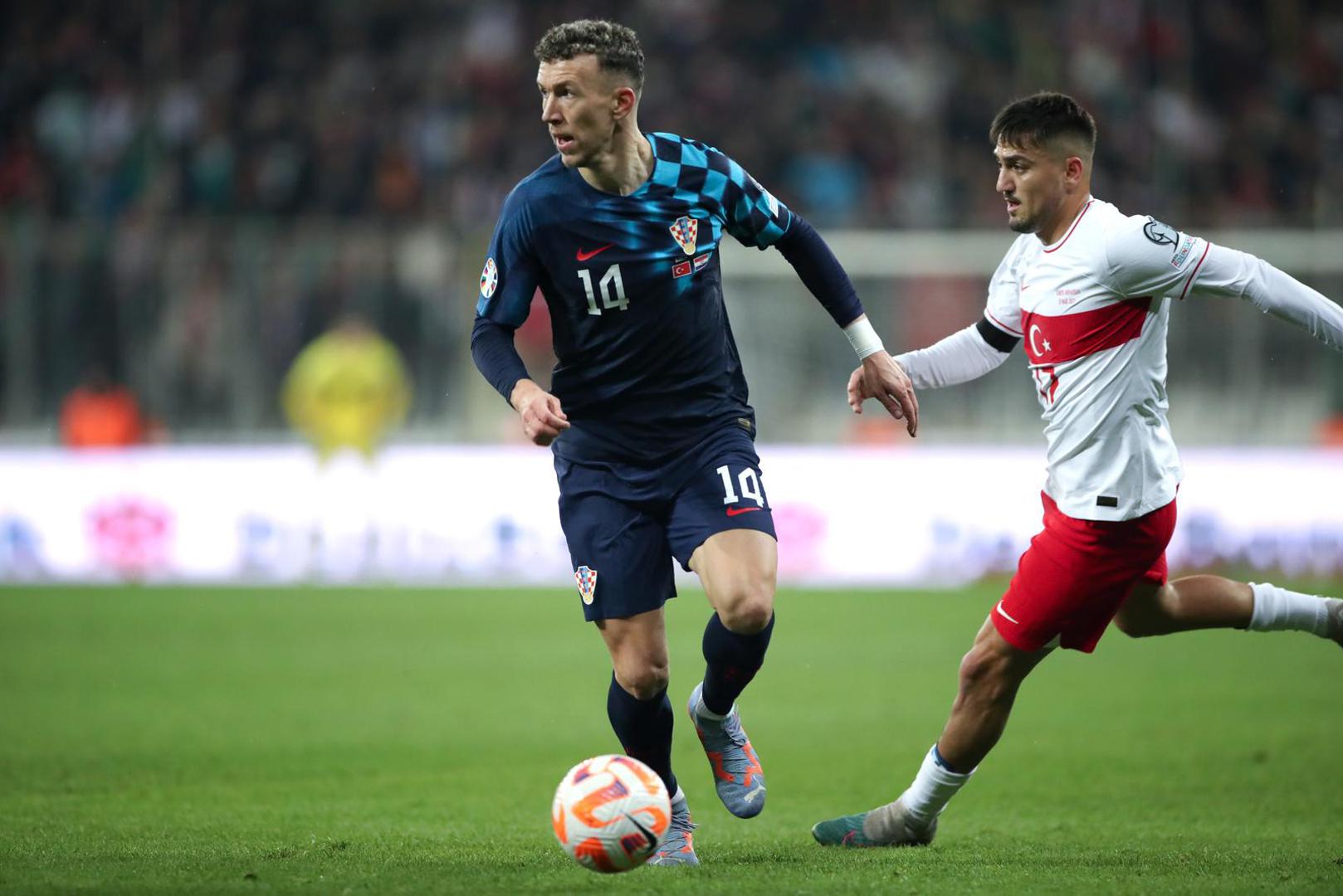 28.03.2023., stadion Timsah Arena, Bursa, Turska - Kvalifikacije za Europsko prvenstvo 2024. godine, skupina D, 2 kolo, Turska - Hrvatska. Photo: Slavko Midzor/PIXSELL