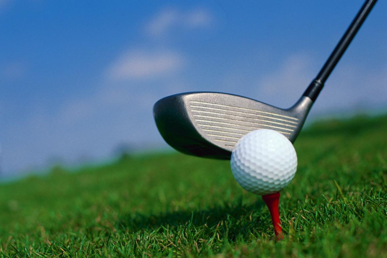 'Close-up of Golf Club and Golf Ball'
