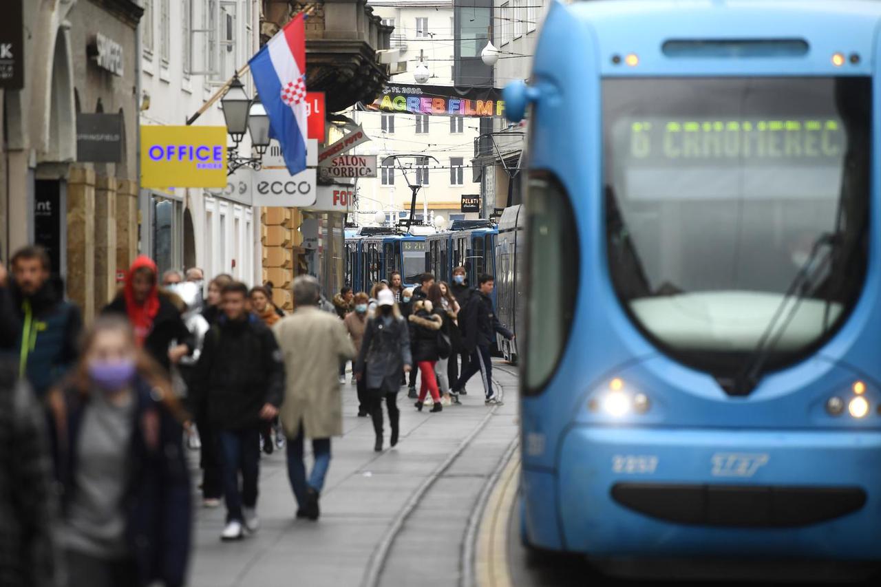 Zagreb: Zastoj tramvaja u Ilici