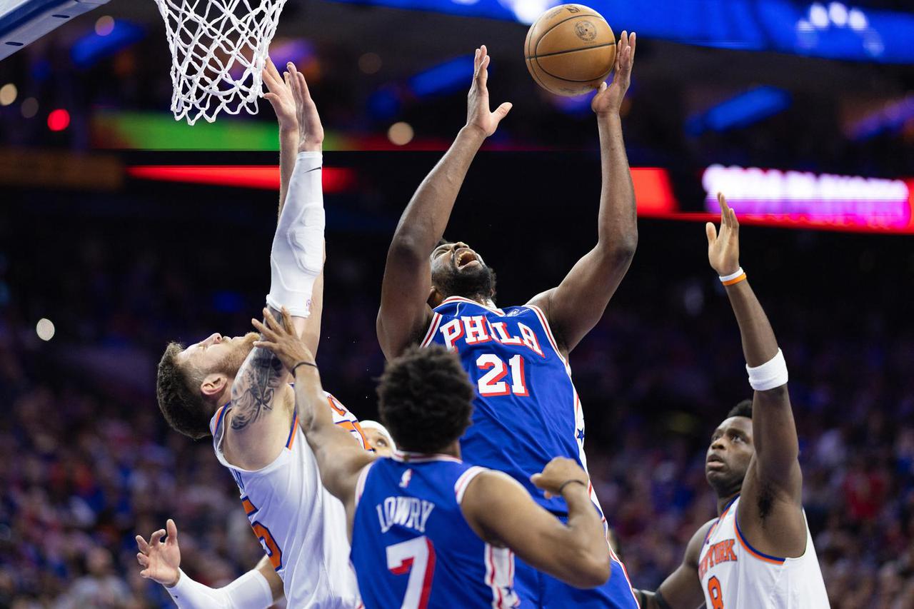 NBA: Playoffs-New York Knicks at Philadelphia 76ers