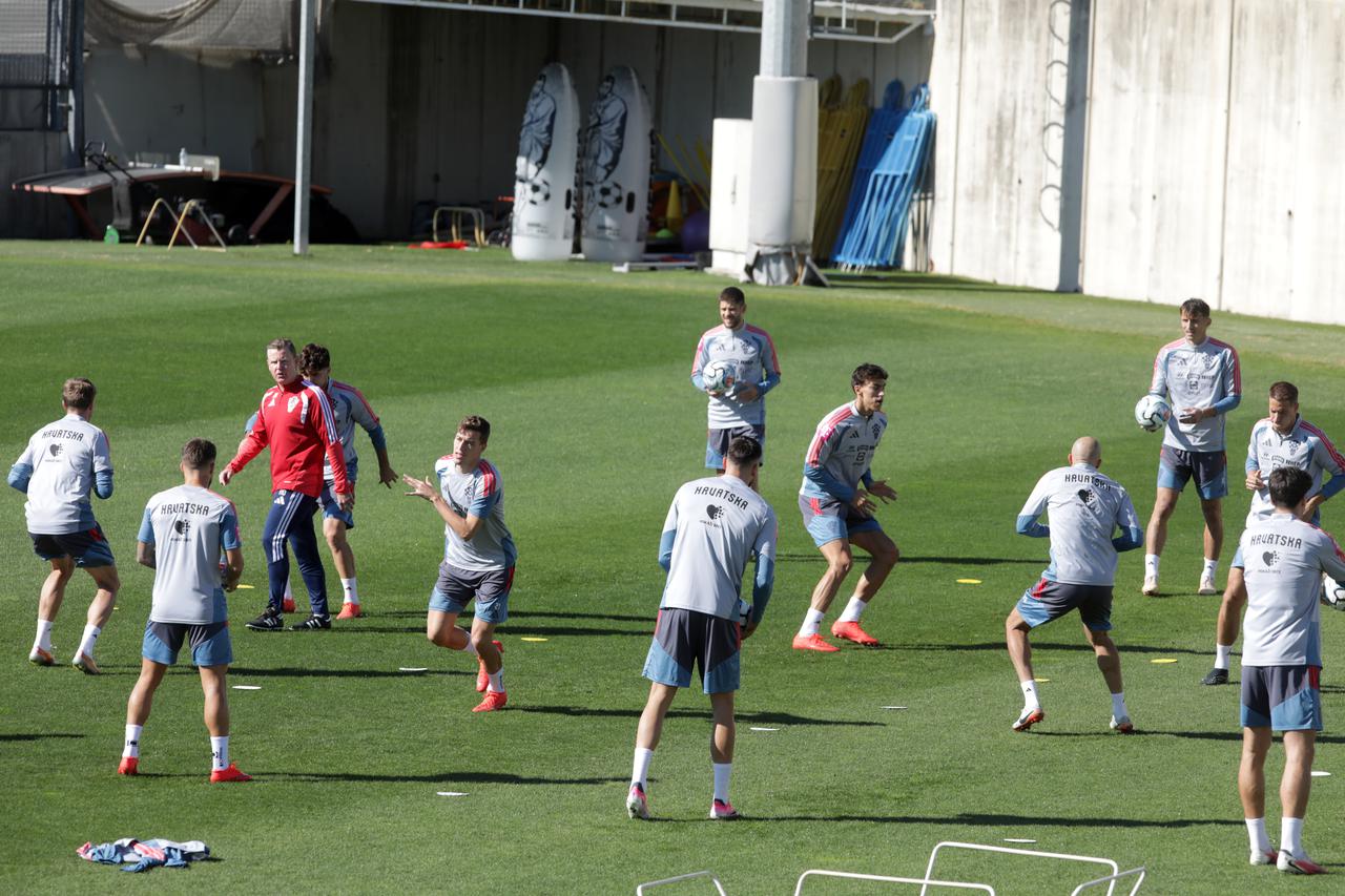 Rijeka: Trening hrvatske nogometne reprezentacije na Rujevici