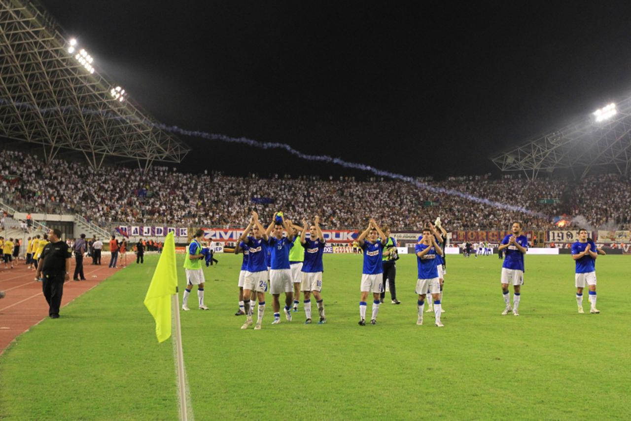 '10.09.2011., Split - Nogometna utakmica 7. kola 1. HNL, NK Hajduk - GNK Dinamo.  Photo: Dalibor Urukalovic/PIXSELL'