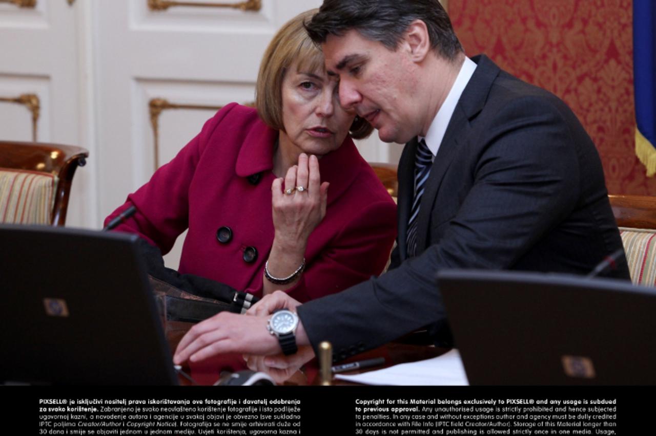 '17.01.2013., Zagreb - U Banskim dvorima odrzana je redovita sjednica Vlade RH.  Photo: Patrik Macek/PIXSELL'