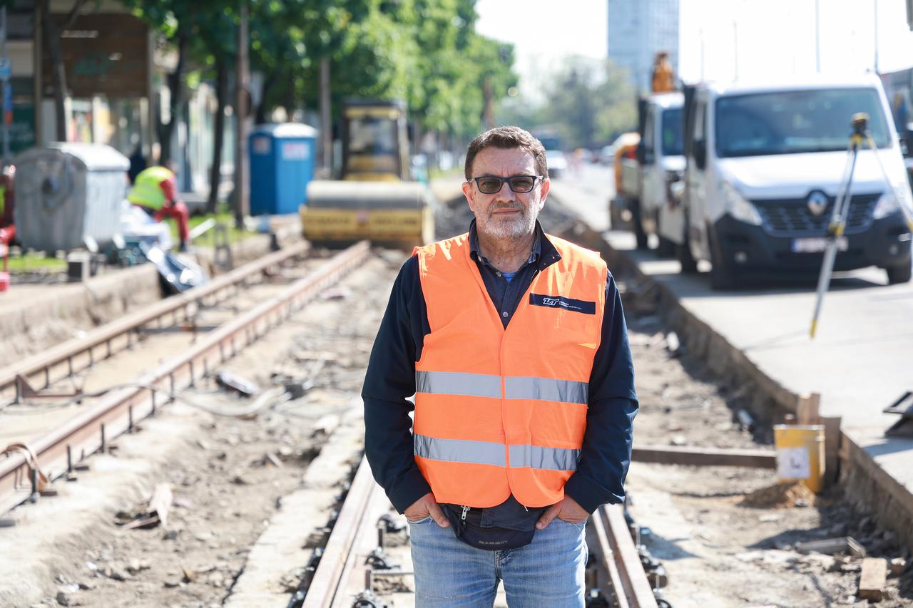 Zagreb: Radovi na rekonstrukciji tramvajske pruge kod Branimir centra