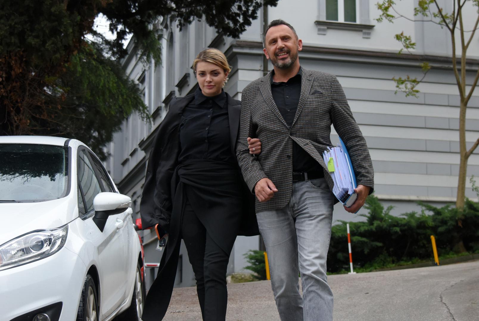 23.04.2024., Pula - Ella Dvornika odlazi sa Opcinskog suda nakon brakorazvodne parnice. Photo: Sasa Miljevic/PIXSELL