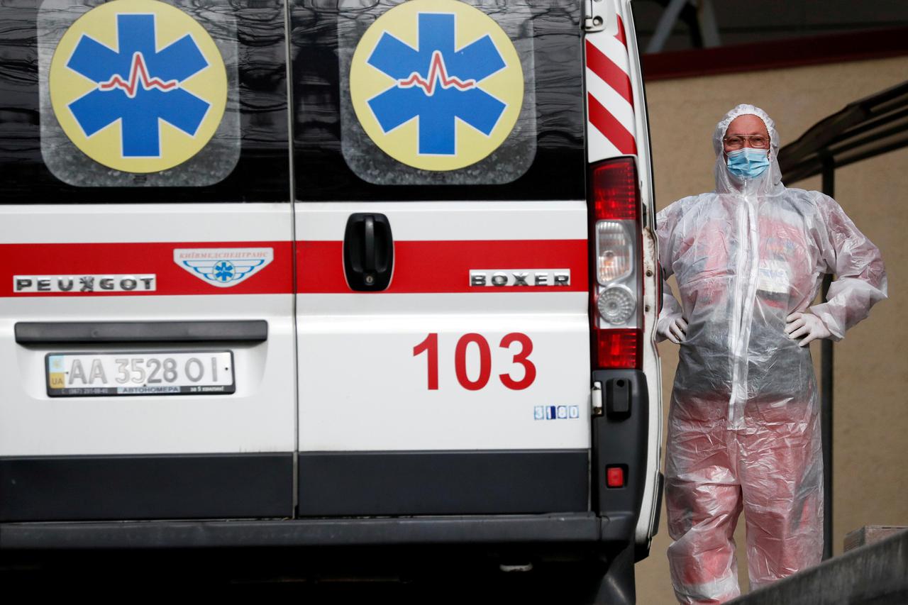 FILE PHOTO: Outbreak of coronavirus disease (COVID-19) in Kyiv