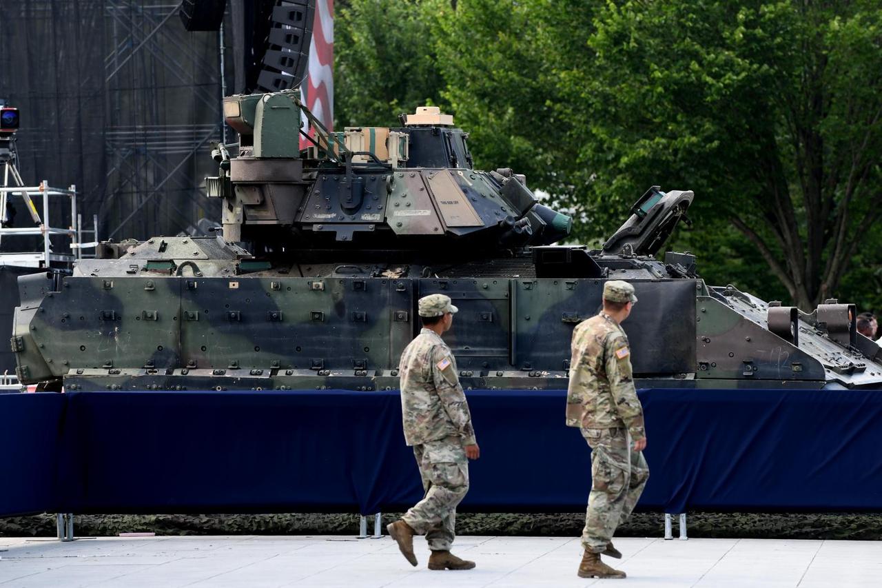 Washington Prepares For President Trump's Speech On The Fourth Of July - DC