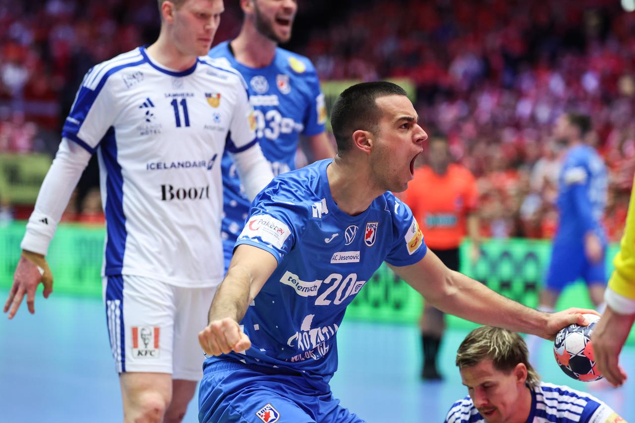 Susret Islanda i Hrvatske u utakmici za treće mjesto EHF Europskog prvenstva
