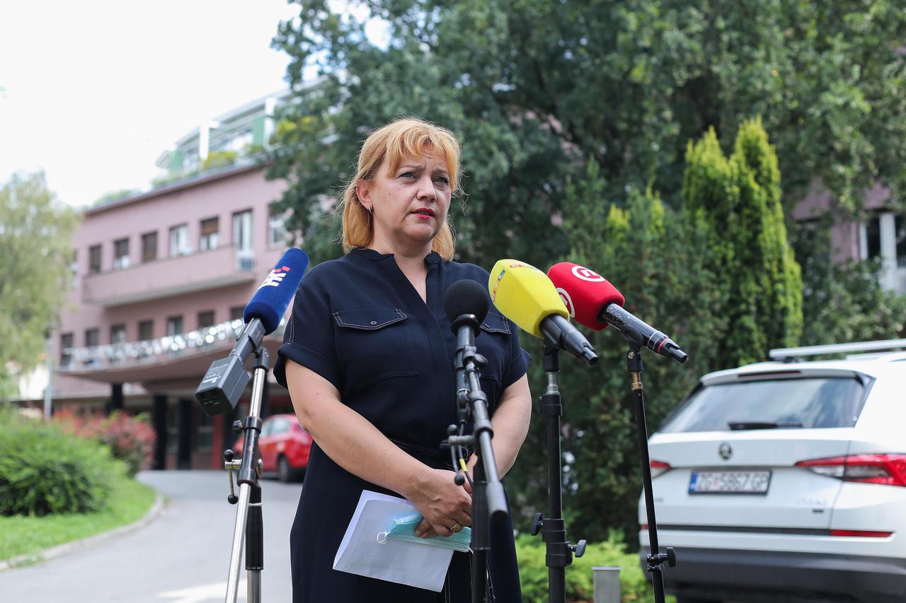 Sandra Šikić dala je izjavu za medije o epidemiološkoj situaciji u gradu Zagrebu