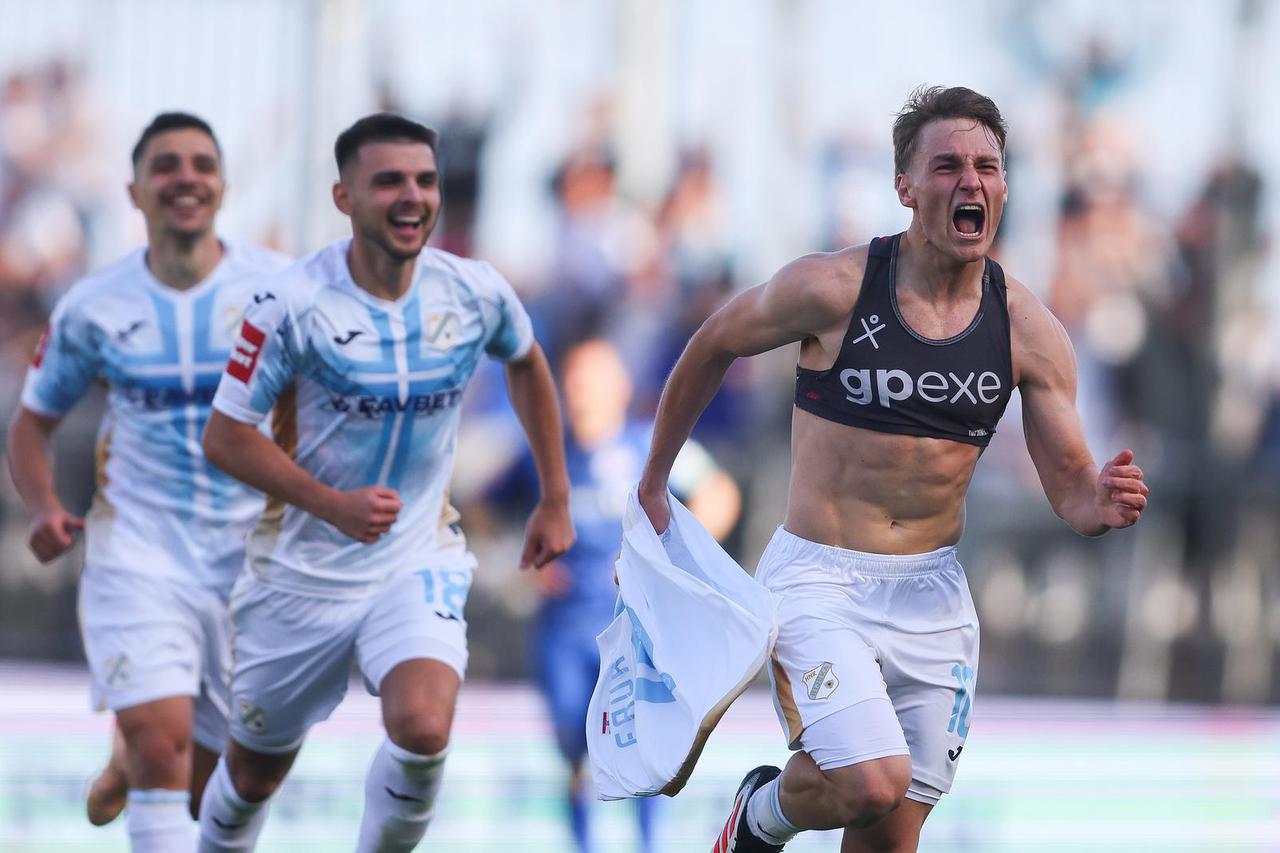 Rijeka: Toni Fruk zabija drugi gol za Rijeku u susretu sa Slaven Belupo