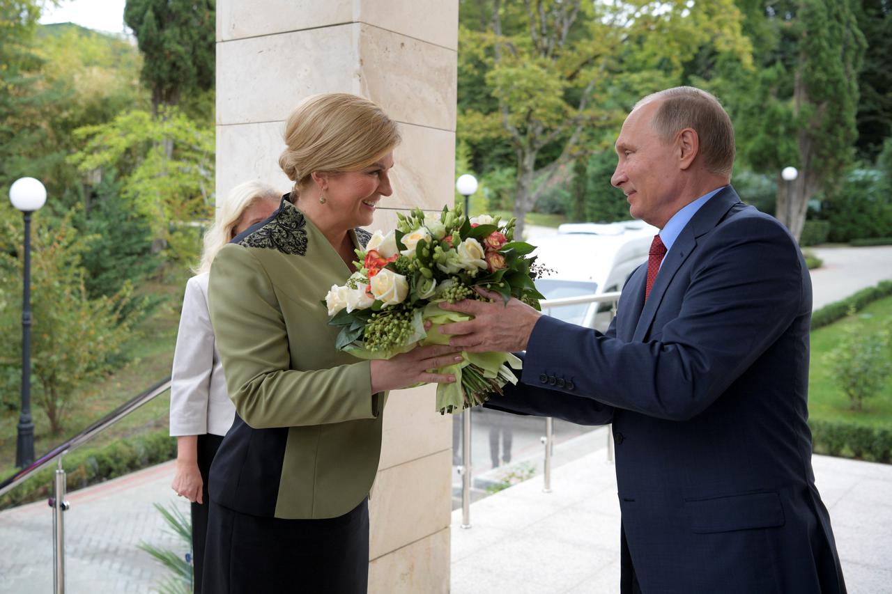 Kolinda Grabar-Kitarović i Vladimir Putin