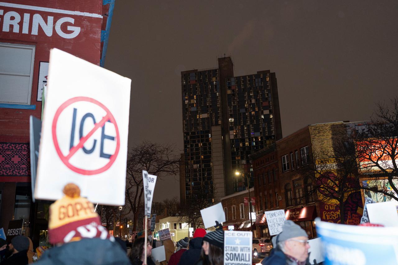 Protesters condemn ICE for targeting the Somali community