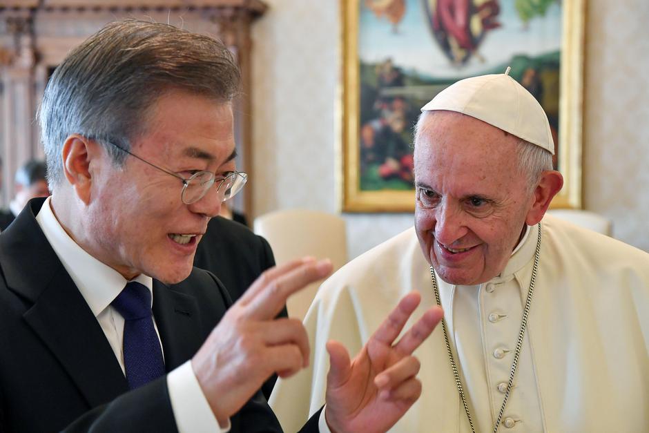papa Franjo i Moon Jae In