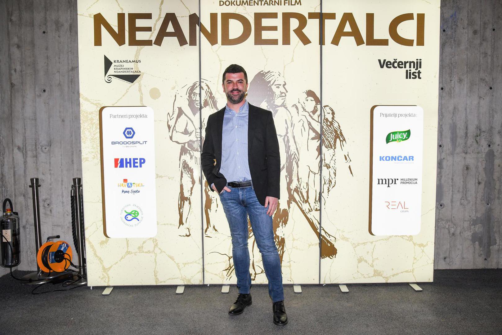 27.02.2023., Krapina -  Premijera filma "Neandertalci" u produkciji Vecernjeg lista u Muzeju krapinskih neandertalaca. Jurica Sabol Photo: Josip Regovic/PIXSELL