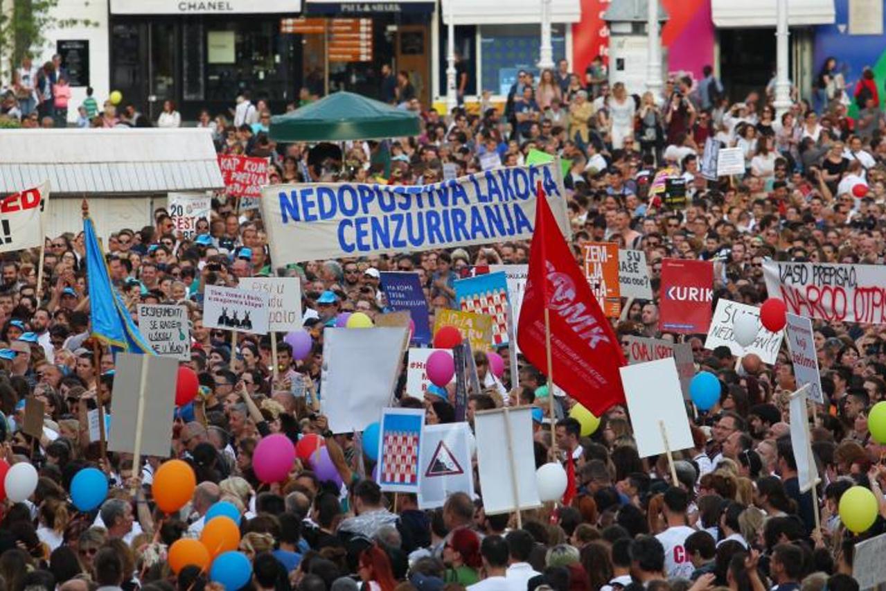 Prosvjed za bolji obrazovni sustav u Hrvatskoj