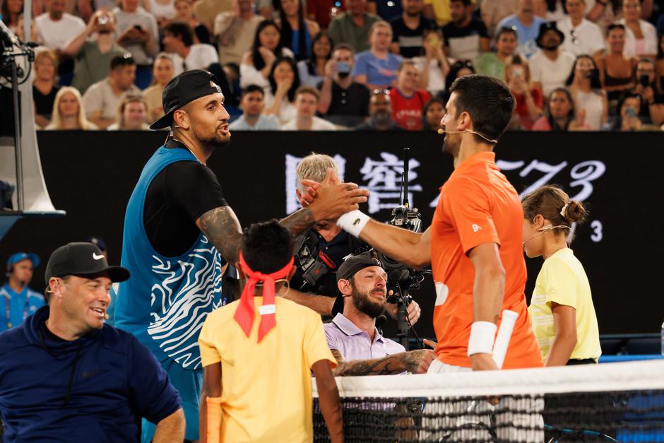 Tennis 2023: Australian Open Djokovic Kyrios Exhibition - Jan 13