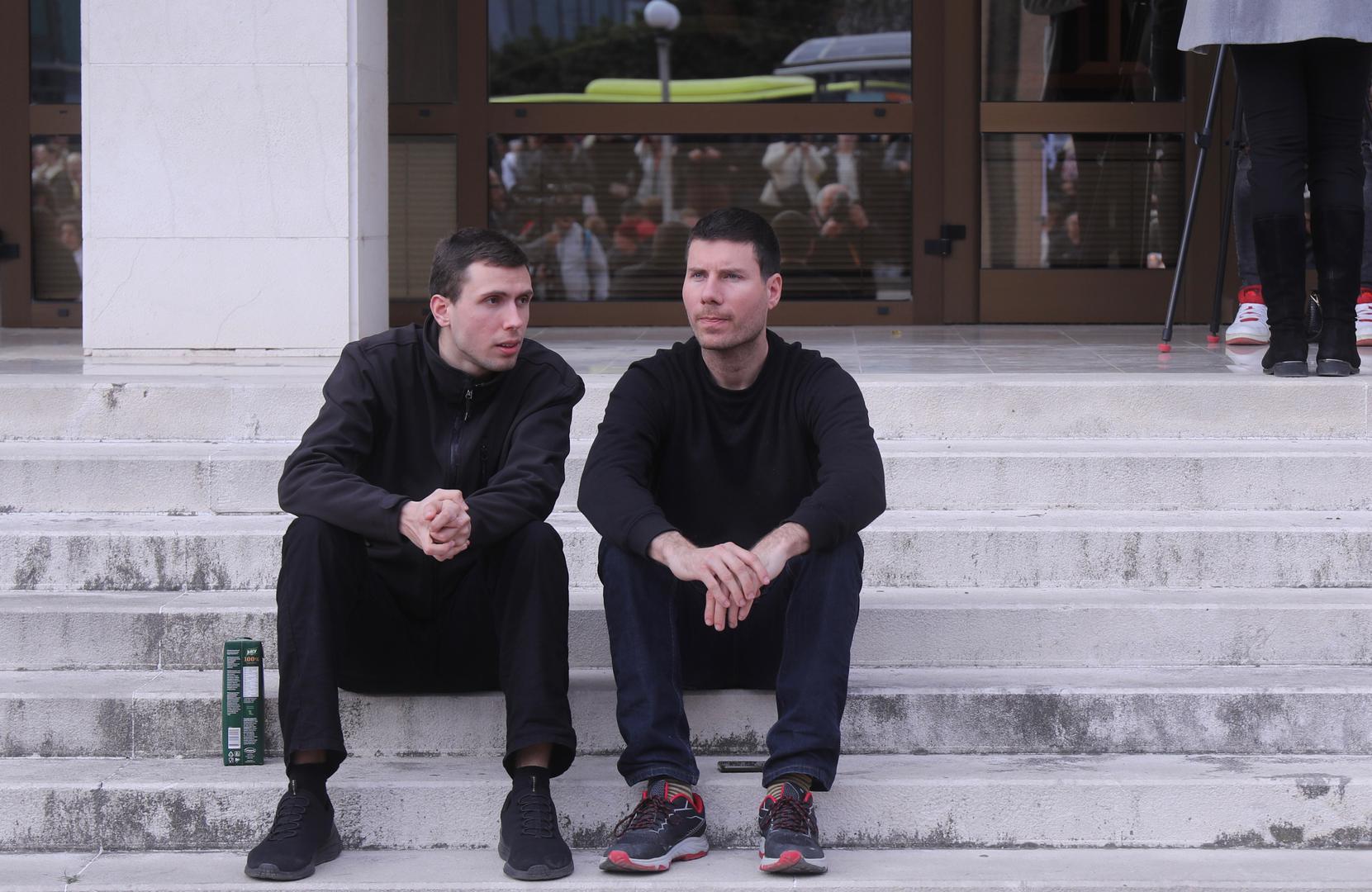 28.02.2024., Split - ispred Zupanijskog suda u Splitu odrzan je mirni prosvjed 'danas Luka, sutra JA' u cast tragicno preminulom 22-godisnjem Luki Bancicu. Photo: Ivo Cagalj/PIXSELL Photo: Ivo Cagalj/PIXSELL