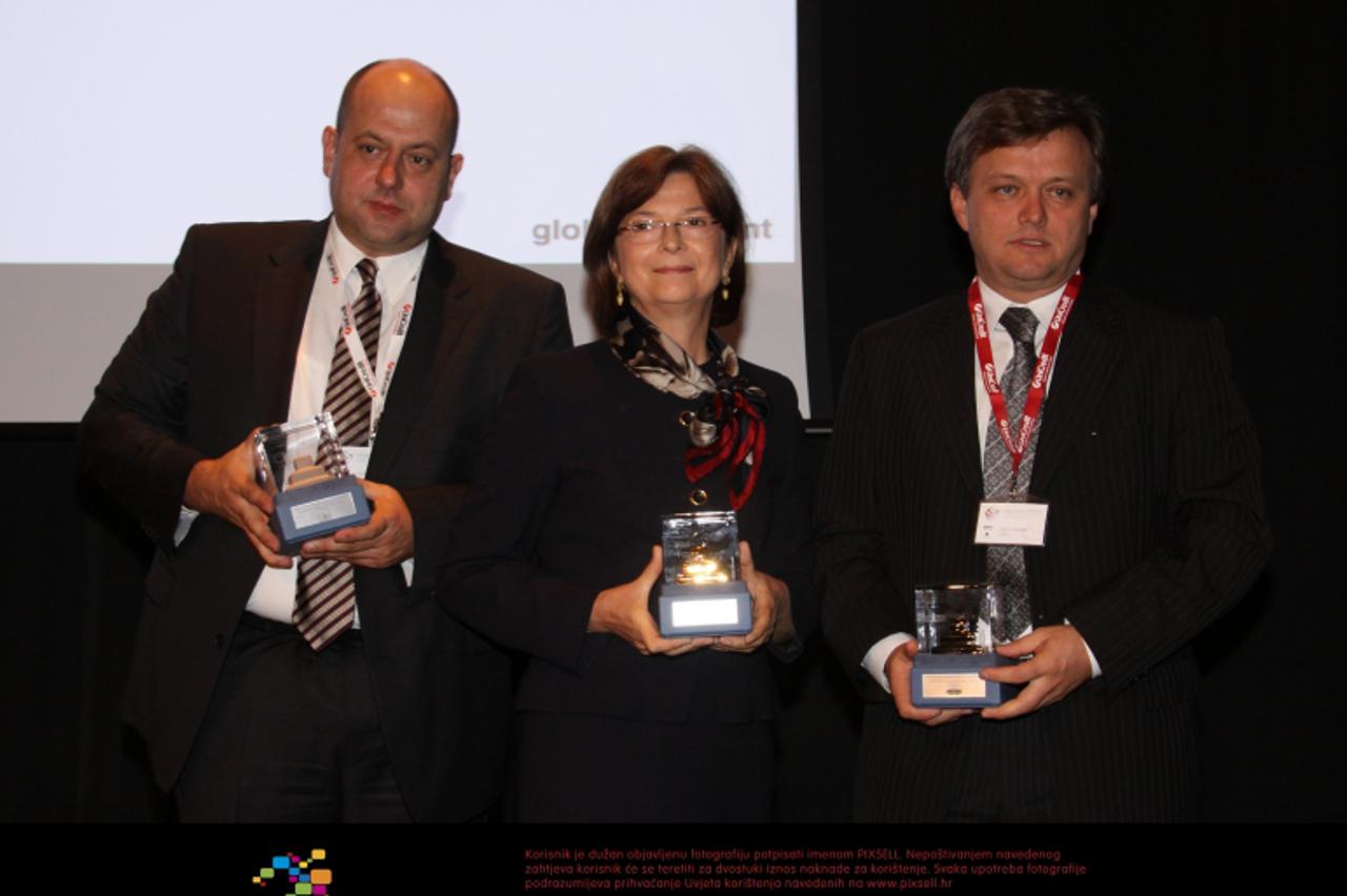 '18.10.2012., Rovinj - 6. Konferencija fondovske industrije i 22. konferencija zagrebacke burze. Dobitnici nagrada koji su prosle godine ostvarili najbolje odnose s investitorima. Treca nagrada pripal