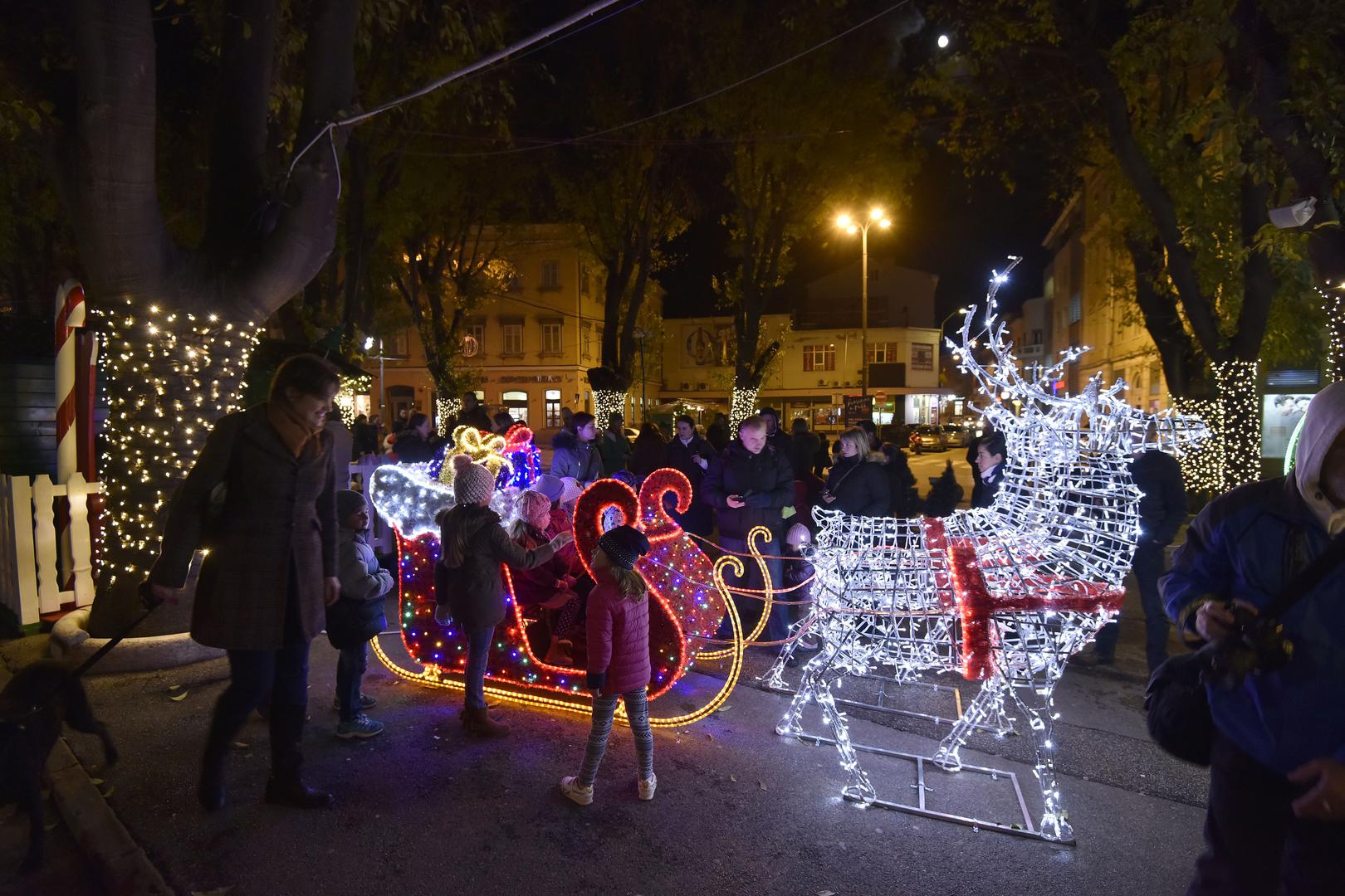 Desetmetarska jelka na sebi ima čak 8.000 lampica i ona će uveseljavati Puljane tijekom blagdanskog razdoblja.