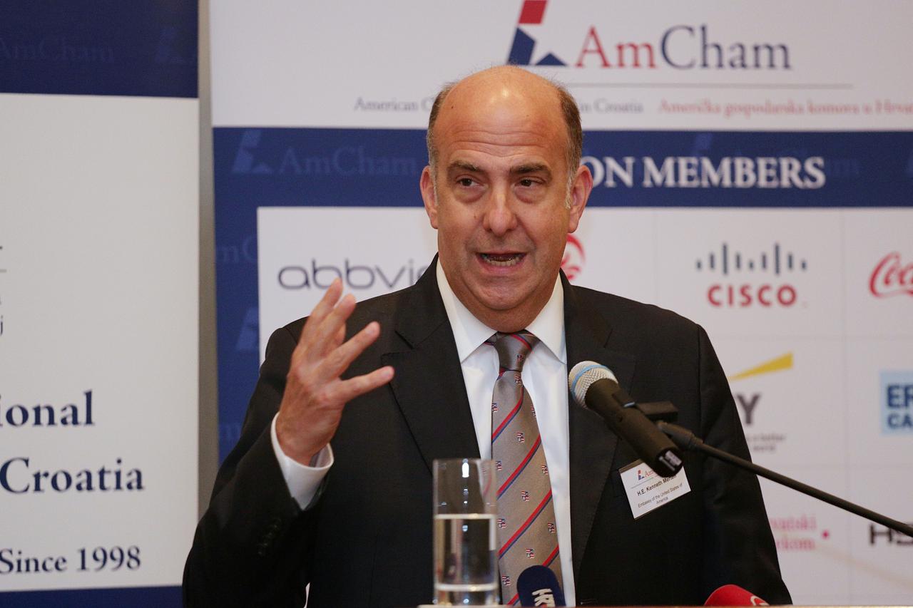 05.05.2015., Zagreb - Americka gospodarska komora (AmCham) organizirala je poslovni rucak u hotelu Sheraton. Americki veleposlanik Kenneth Merten. Photo: Zarko Basic/PIXSELL
