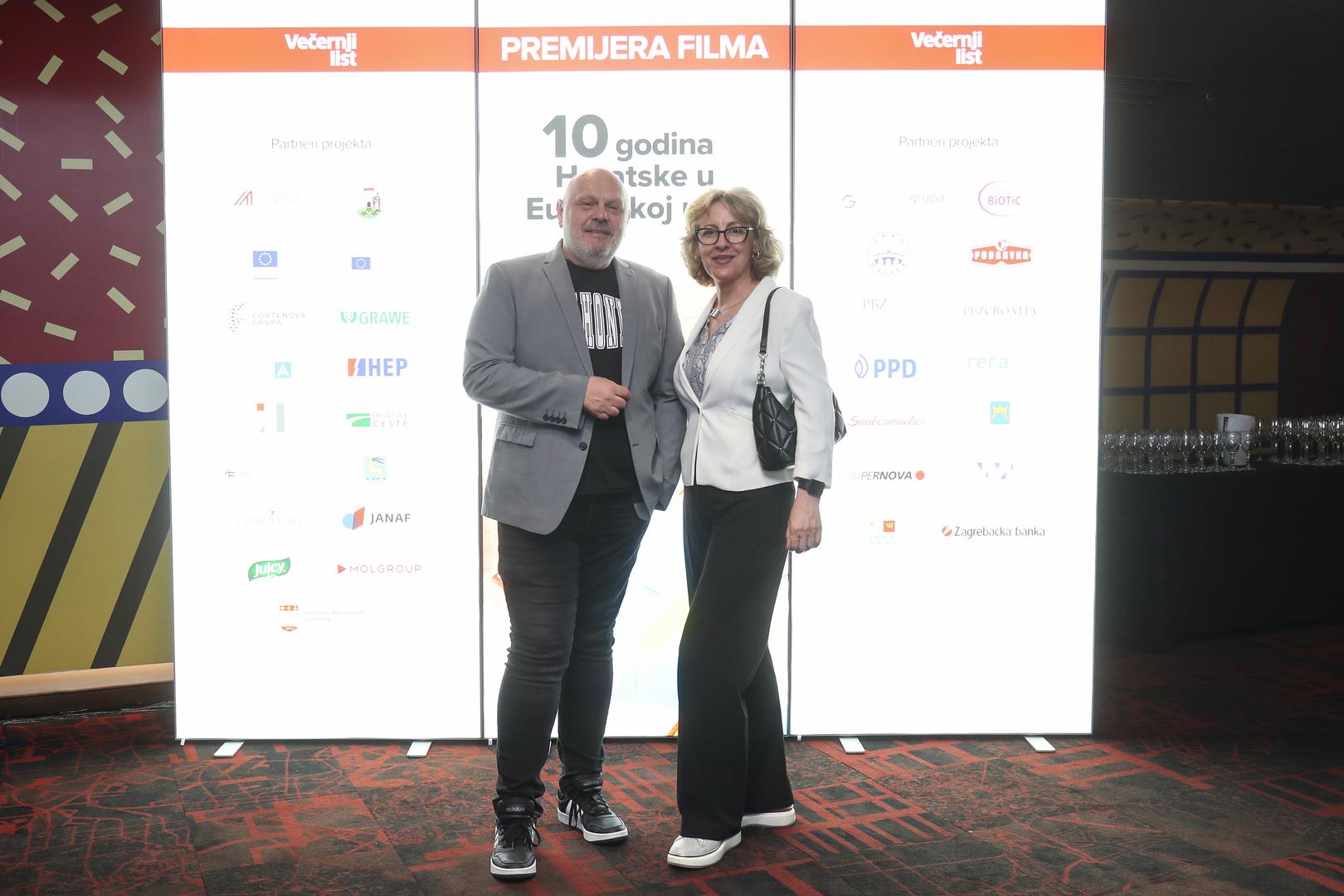28.06.2023., Zagreb - Premijera filma Vecernjeg Lista "10 godina Hrvatske u Europskoj uniji" Photo: Matija Habljak/PIXSELL