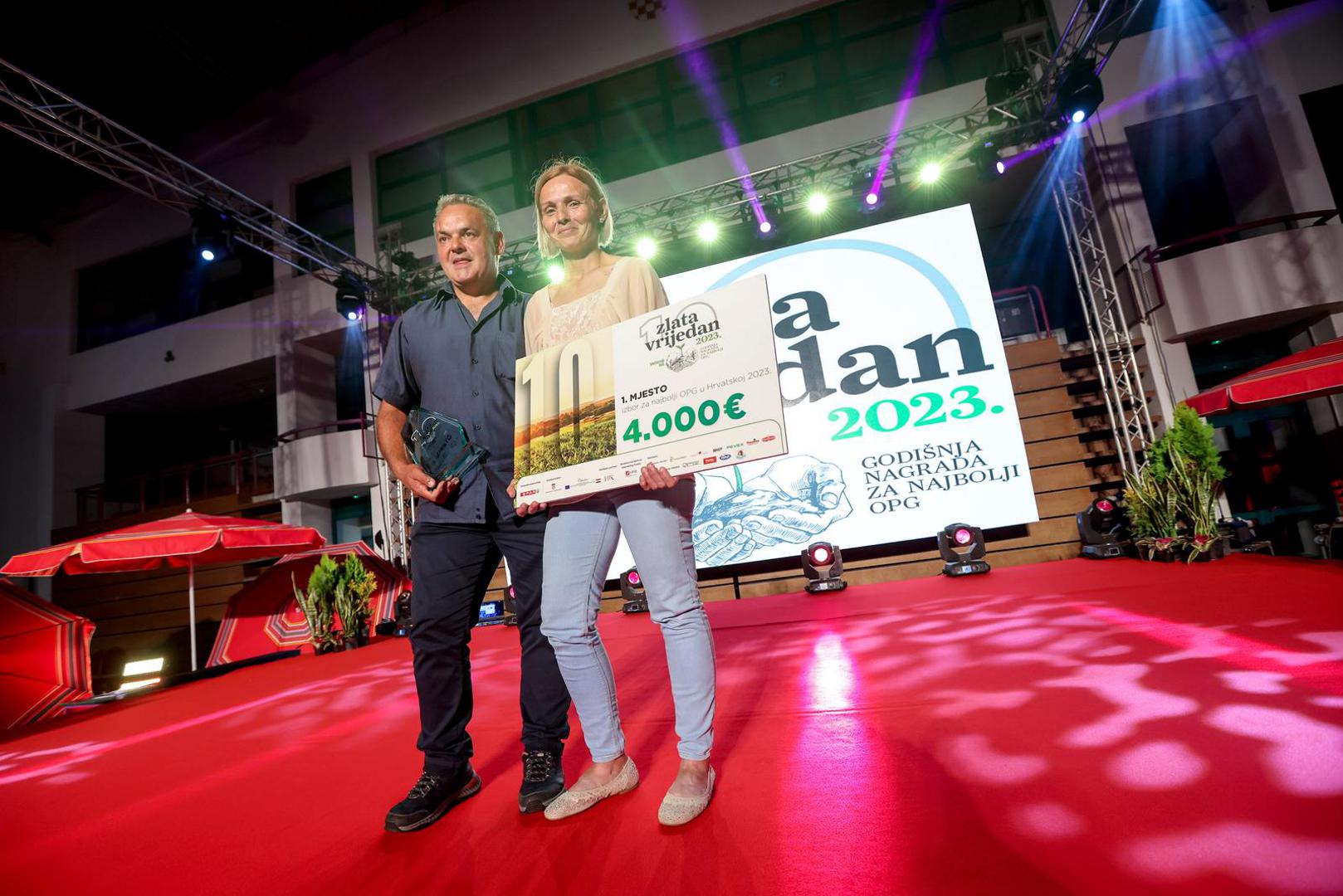 15.09.2023., Zagreb - Svecano proglasenje pobjednika izbora za najbolji OPG u Hrvatskoj „Zlata vrijedan“ u Bocarskom domu. Photo: Boris Scitar/PIXSELL