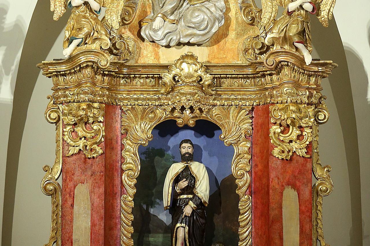 15.12.2015., Zagreb - Rokov perivoj, kapela Svetog Roka. Restauratorska obnova oltara Svetog Roka.  Photo: Goran Stanzl/PIXSELL