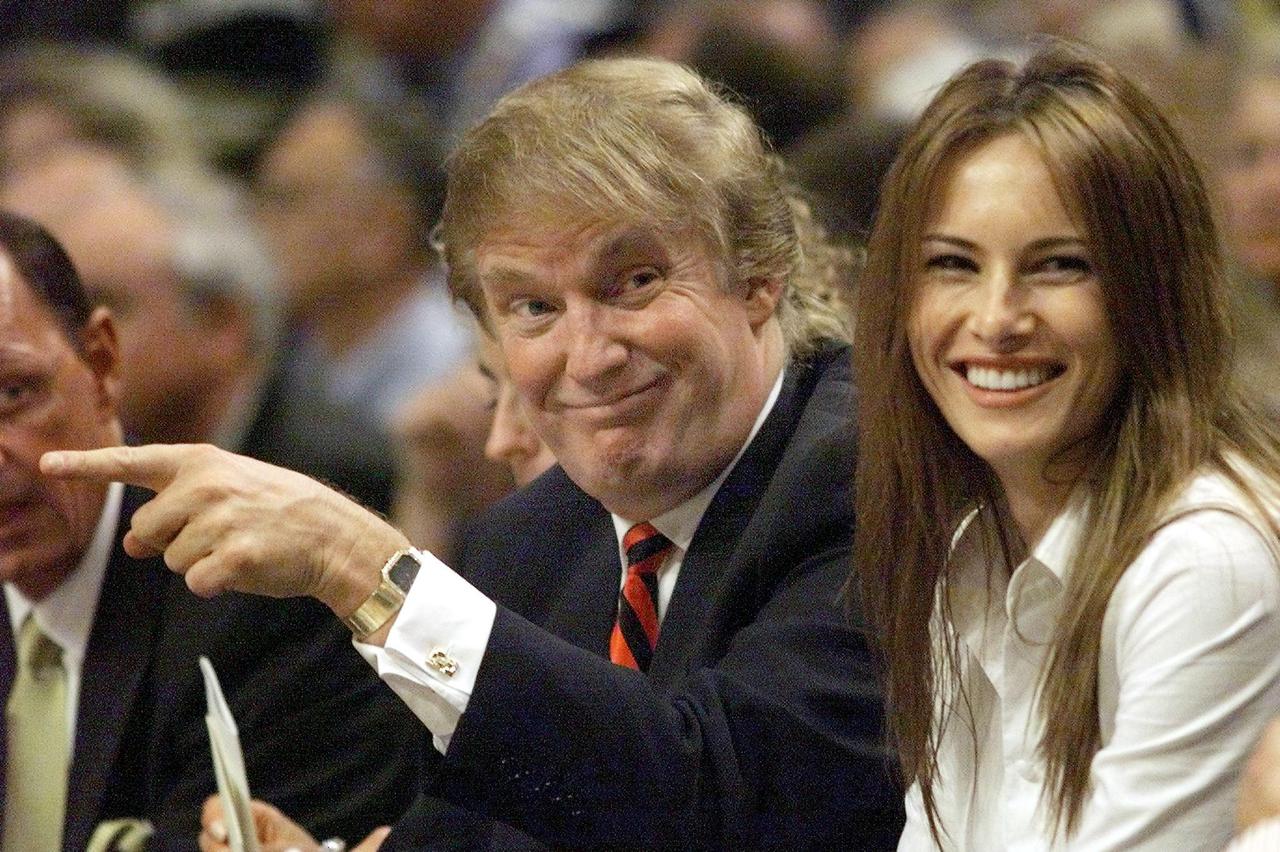 Republican presidential nominee former U.S. President Donald Trump campaigns in Michigan