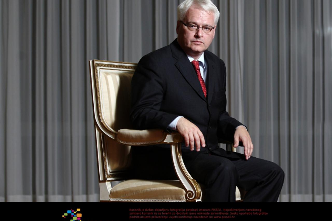 '03.10.2011., Zagreb -  Prof. dr. sc. Ivo Josipovic, predsjednik Republike Hrvatske. Photo: Davor Puklavec/PIXSELL'