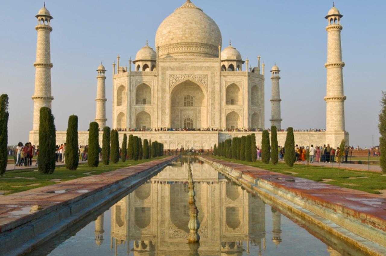 'Taj Mahal in the afternoon light, Agra in India'