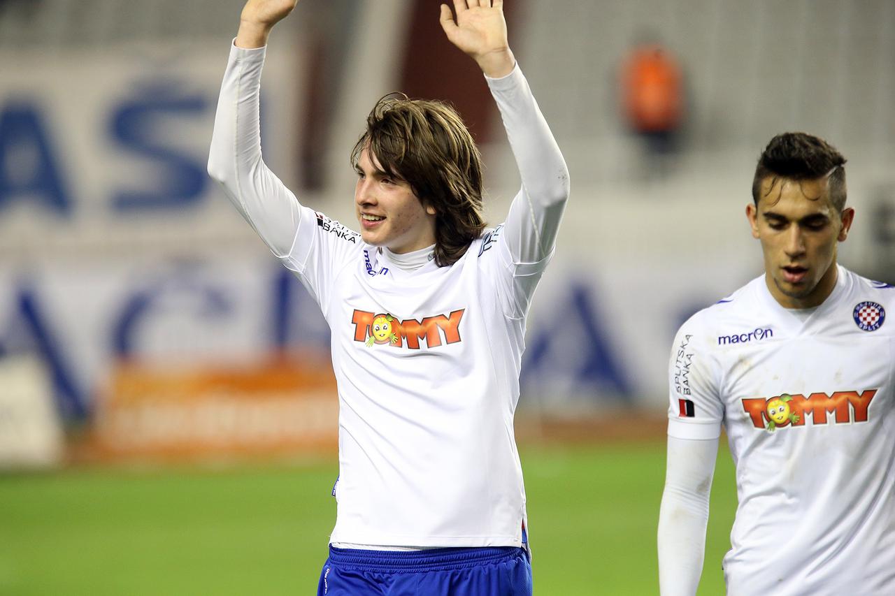 18.02.2014., Split - Prijateljska nogometna utakmica u Poljudu izme??u Hajduka i Udinesea u povodu domacinova 103. rodjendana. Photo: Ivo Cagalj/PIXSELL