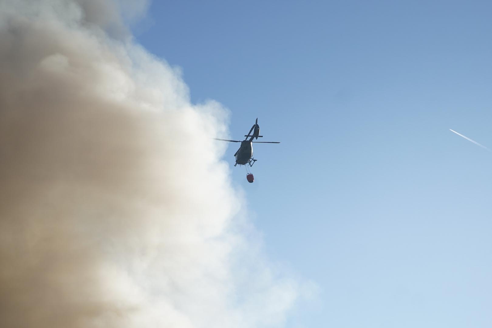 24, January, 2024, Belgrade - After less than two years, a huge fire broke out again in the China Shopping Center in Block 70. Photo: Antonio Ahel/ATAImages