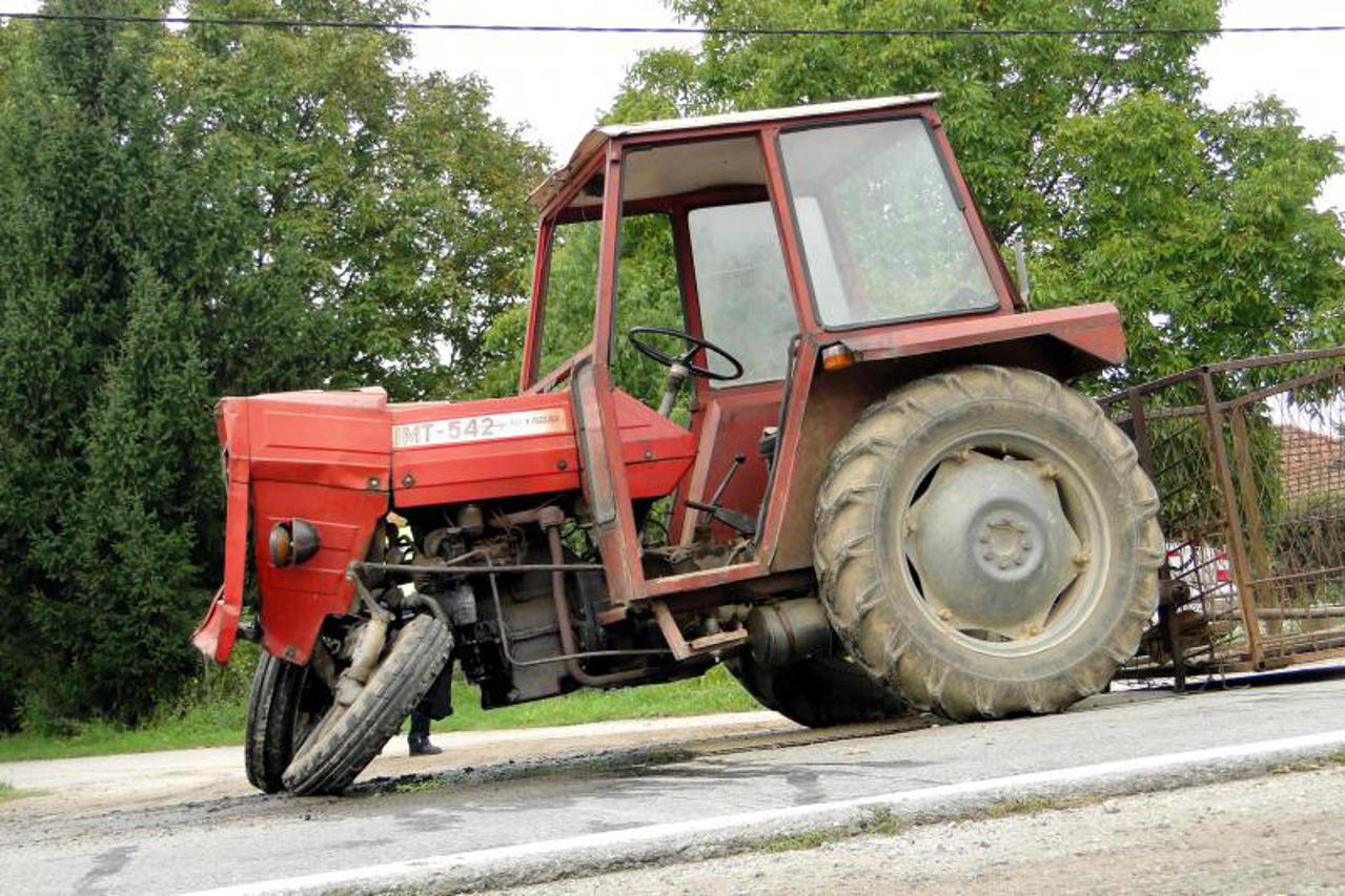 traktor,sudar,prometna nesreća