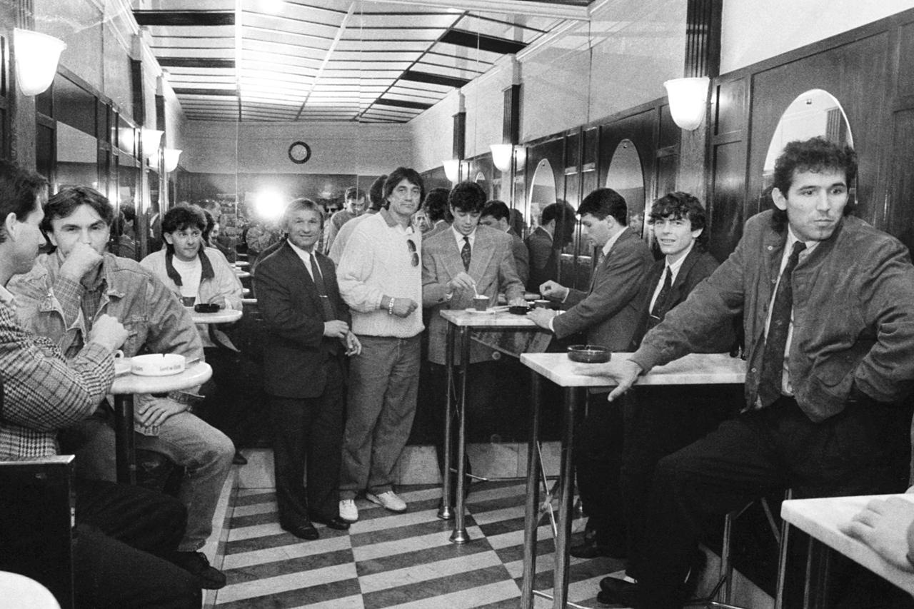 Zagreb: Hrvatska reprezentacija uoči prijateljske utakmice protiv SAD-a, 17.10.1990.