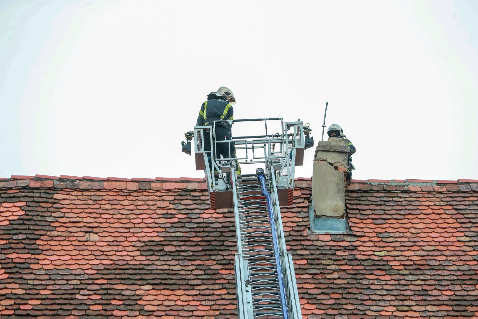 22.03.2020., Zagreb - Ostecenja u Zagreba nakon potresa jacine 5.3. po Richteru. Photo: Sanjin Strukic/PIXSELL