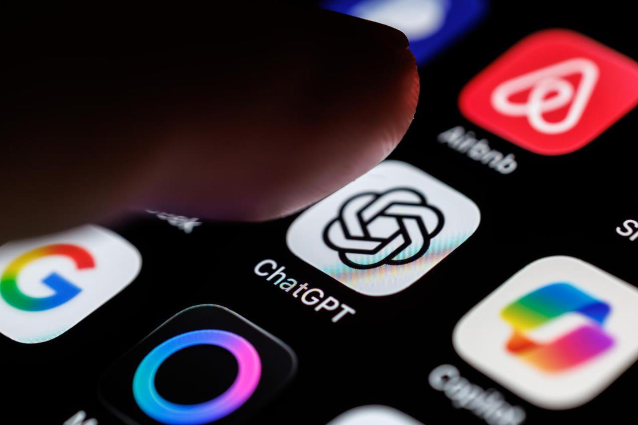 Icon of Chat GPT on screen of iphone