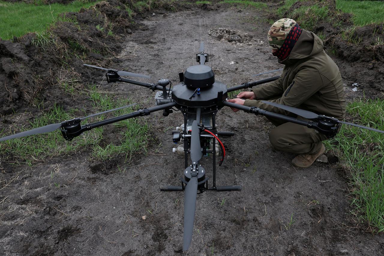 Ukrainian drone pilots test and prepare drones for Pokrovsk defence