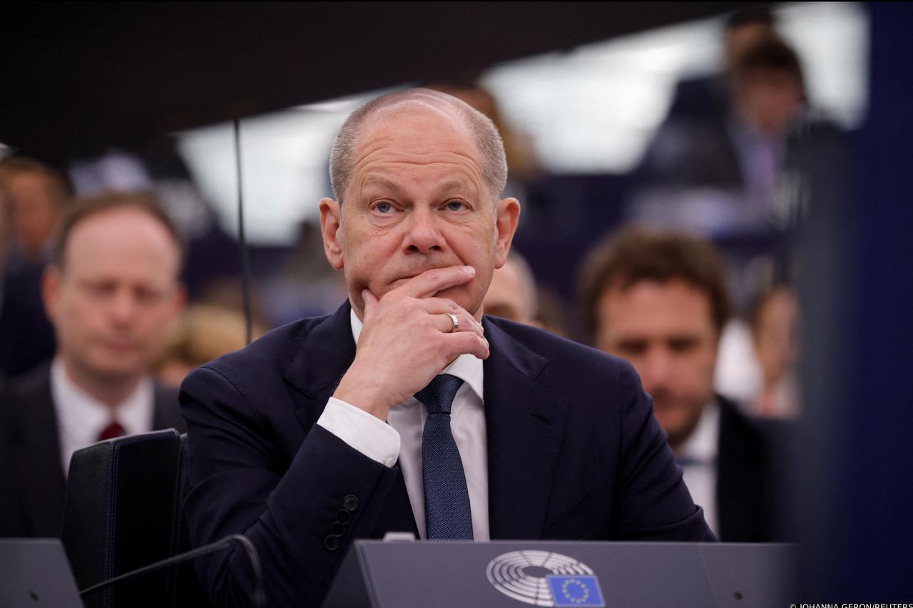 German Chancellor Scholz speaks to European Parliament in Strasbourg