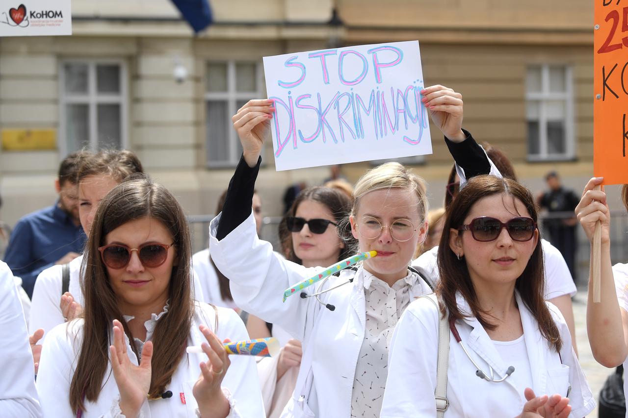 Zagreb: Prosvjed liječnika primarne zdravstvene zaštite