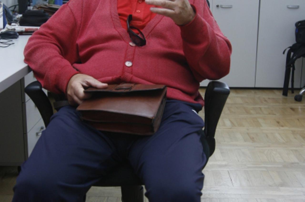 '27.07.2010., Koprivnica - Zeljko Semper, smijenjeni clan Upravnog vijeca Hrvatskog zavoda za mirovinsko osiguranje i predsjednik koprivnickog ogranka HSU-a. Photo: Marijan Susenj/PIXSELL'