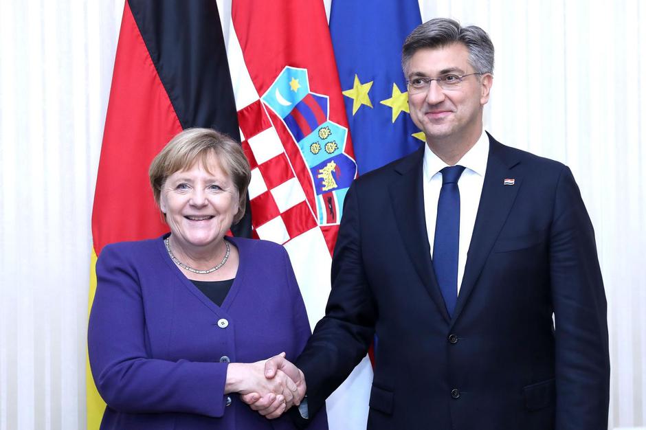Angela Merkel i Andrej Plenković