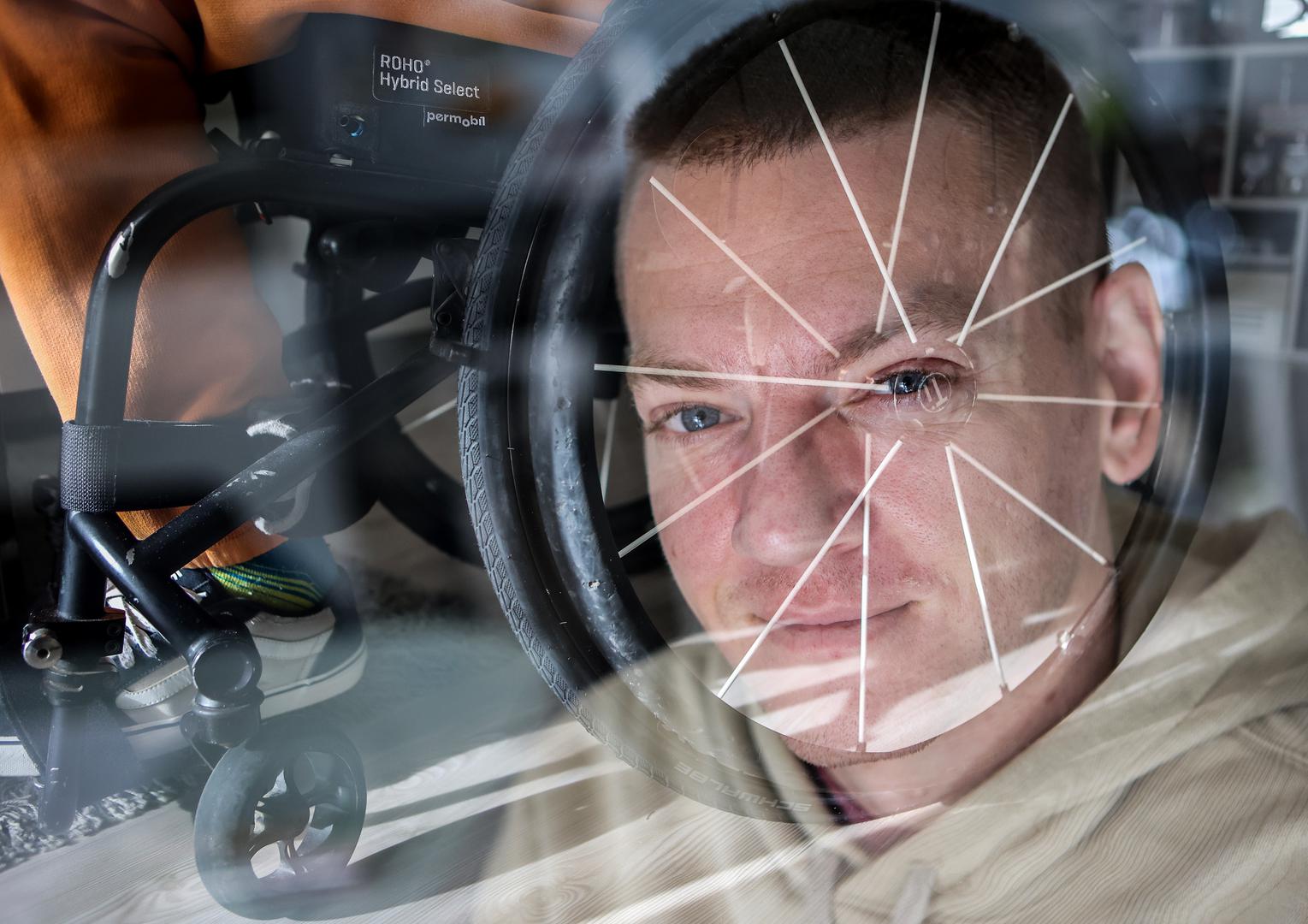10.01.2023., Zagreb - Ponos Hrvatske, Slaven Skrobot pokrenuo je humanitarnu akciju 'Slavenovih tisucu kilometara u kolicima za osmijehe na licima' u kojoj zeli prikupiti sredstva za bicikle za osobe s invaliditetom. Photo: Marko Prpic/PIXSELL