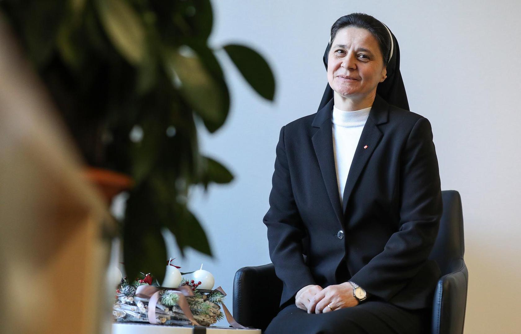 19.12.2023., Zagreb - Sestra Jelena Loncar, ravnateljica Caritasa Zagrebacke nadbiskupije Photo: Emica Elvedji/PIXSELL