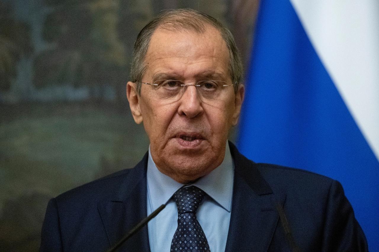 FILE PHOTO: Russia's Foreign Minister Lavrov attends a news conference in Moscow