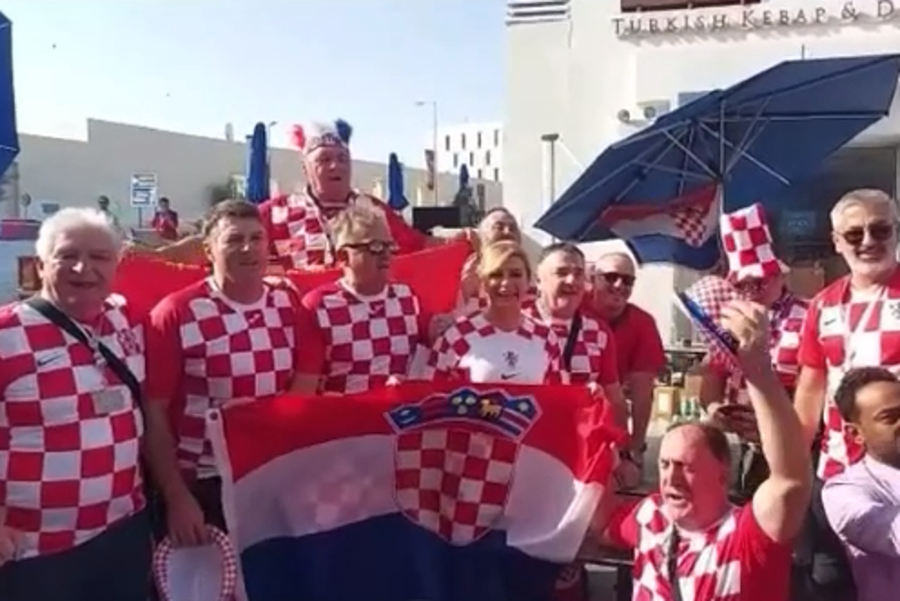 Kolinda Grabar-Kitarović s navijačima