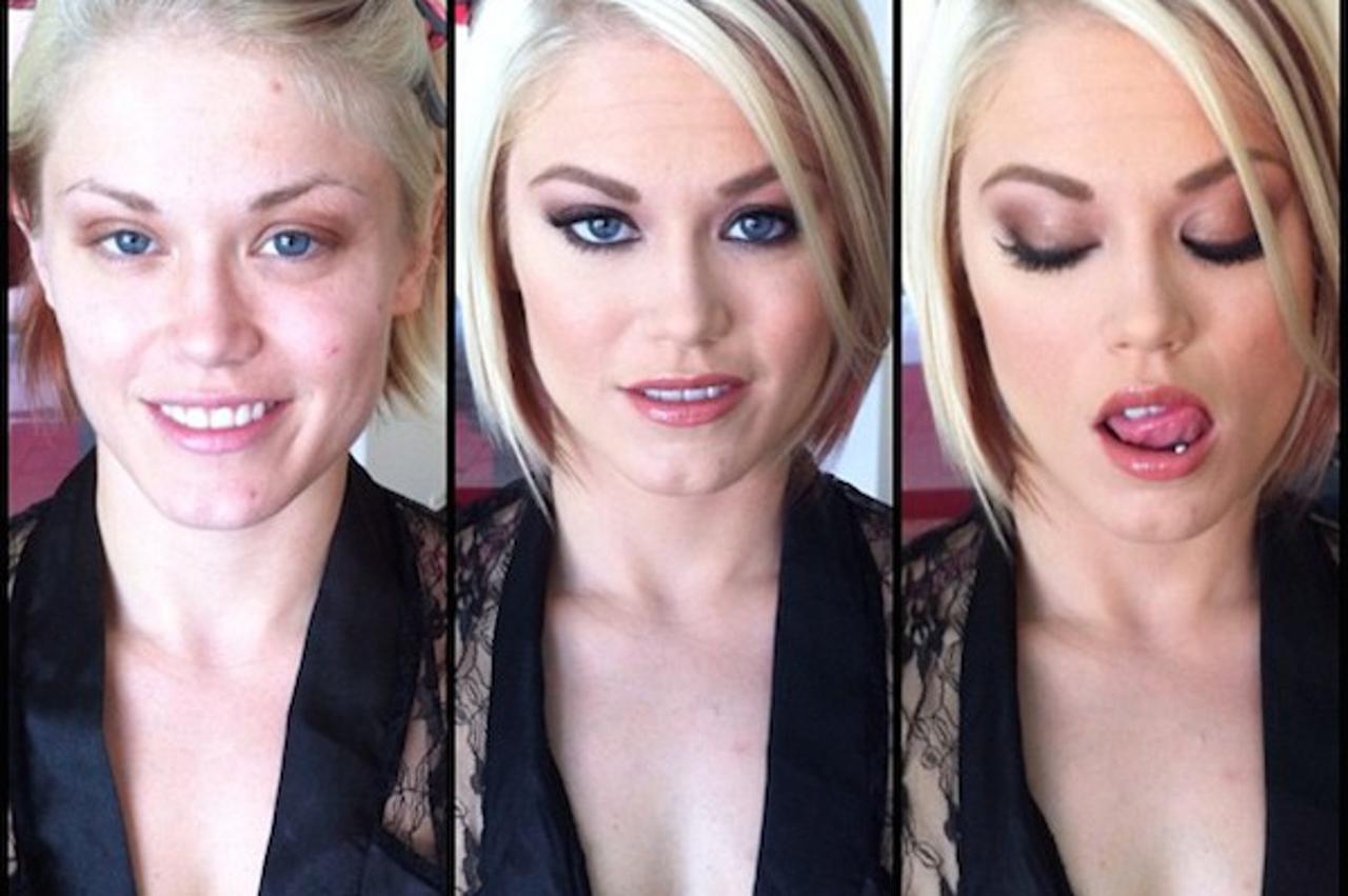 Porno glumice make over