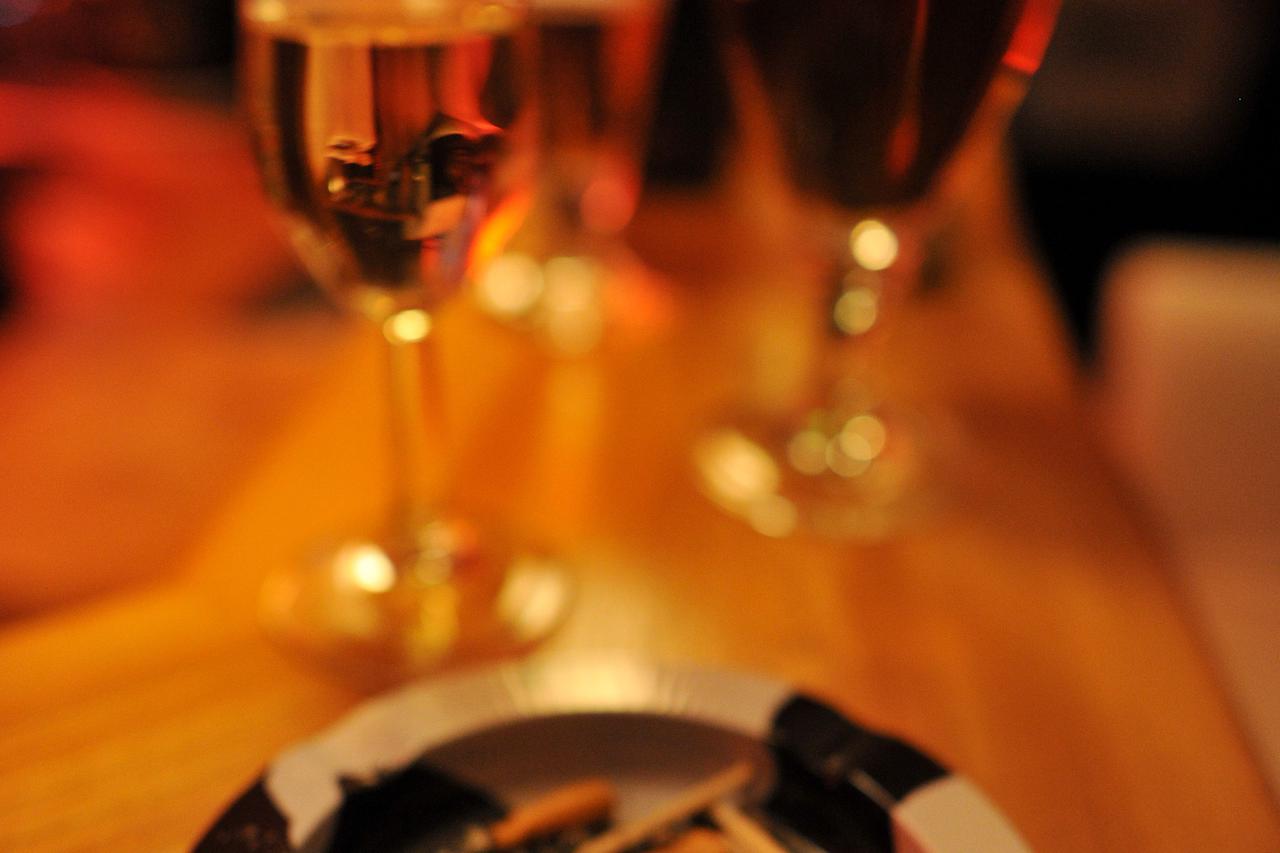 Glasses with Alcohol are standing on the counter of a bar during a party. Photo: Frank May/DPA/PIXSELL