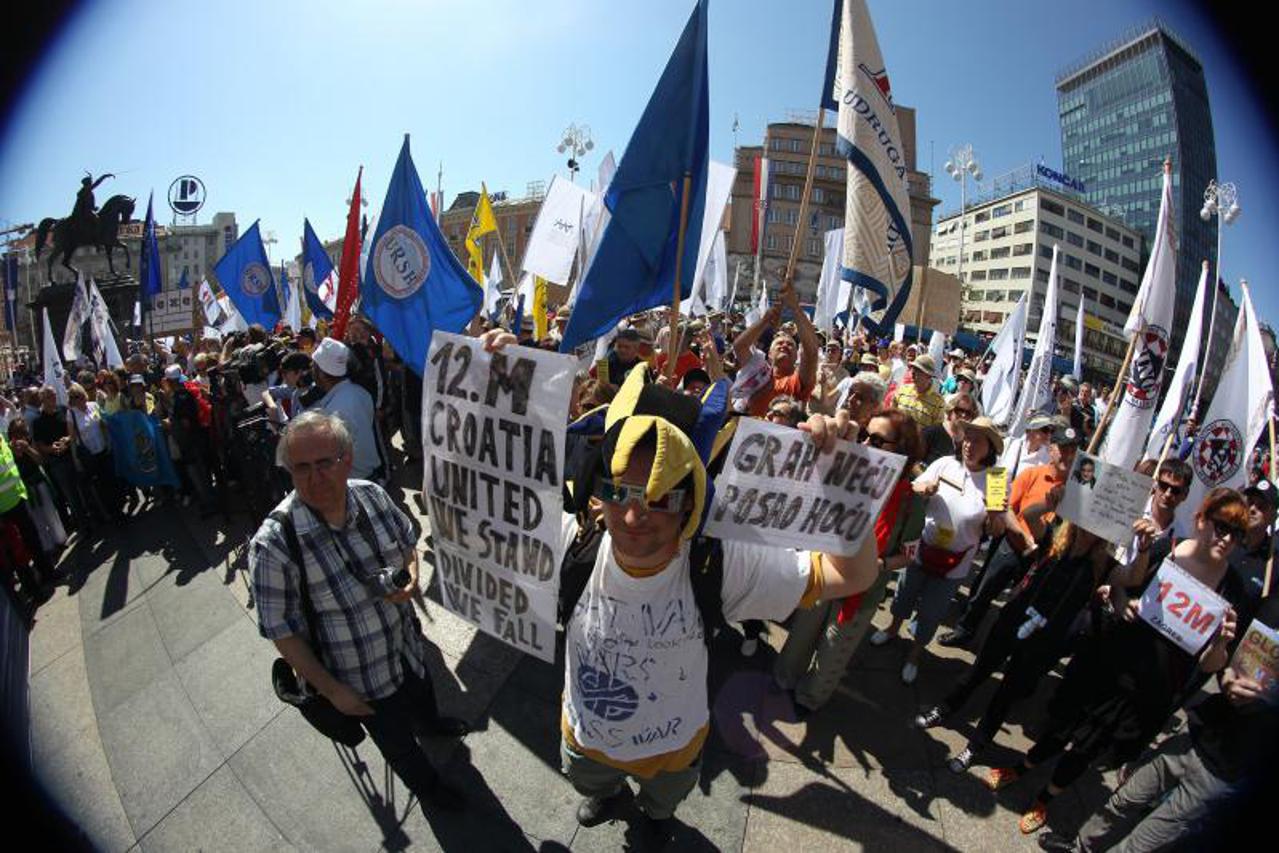 sindikati, prosvjed, praznik rada (1)